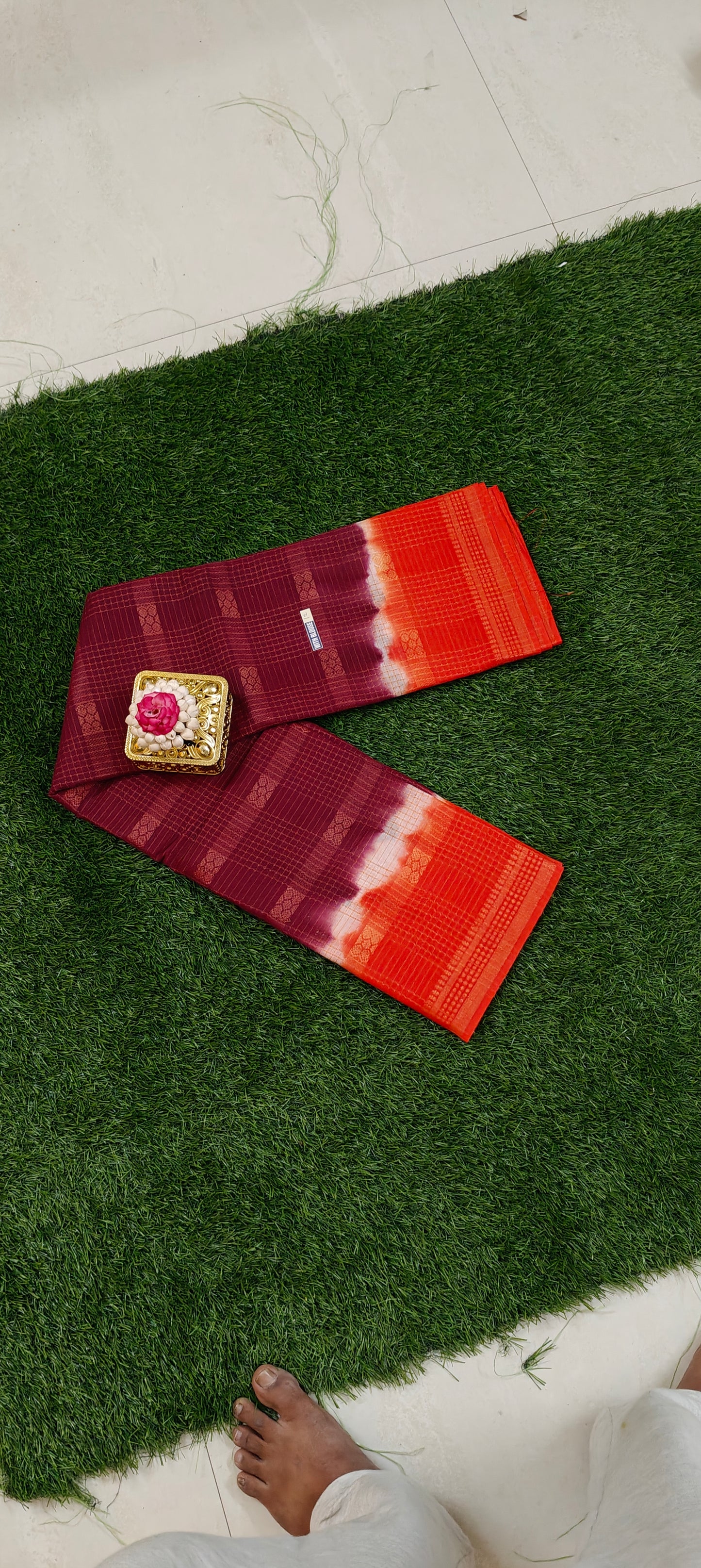 Lightweight Multicolour Sungudi Cotton Saree