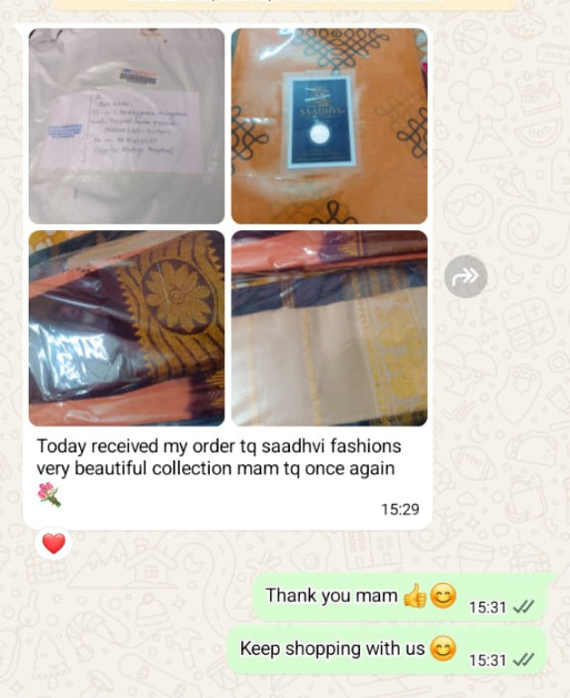 Saadhvi customer review