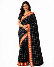 Checked Sungudi Sarees