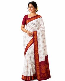 Kolam Design Cotton Saree