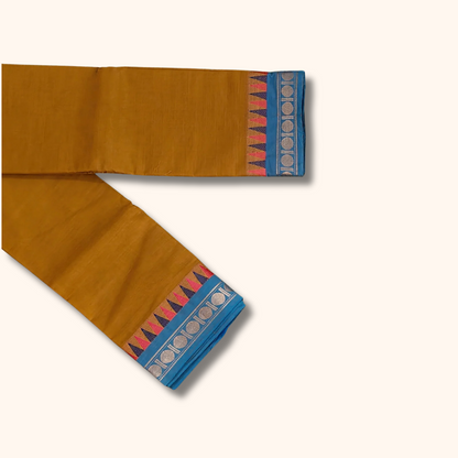 Authentic Mustard Chettinad Cotton Saree