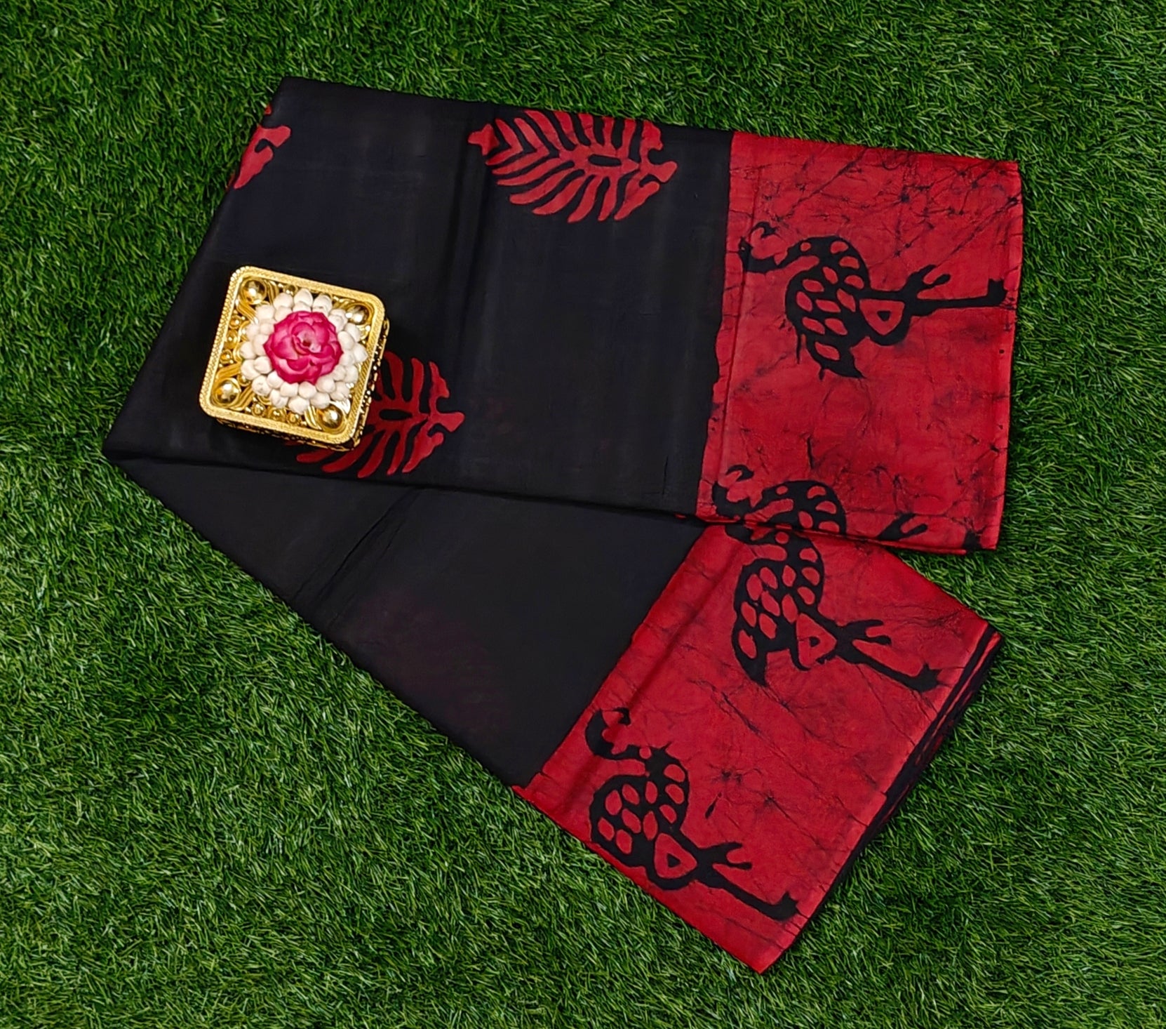 Premium 120 Count Sungudi Cotton Saree – Ultra Soft & Feather-Light Comfort