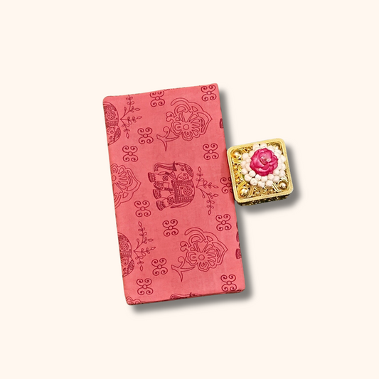 Beautiful Pink Sungudi Cotton Saree with Elephant Print Design