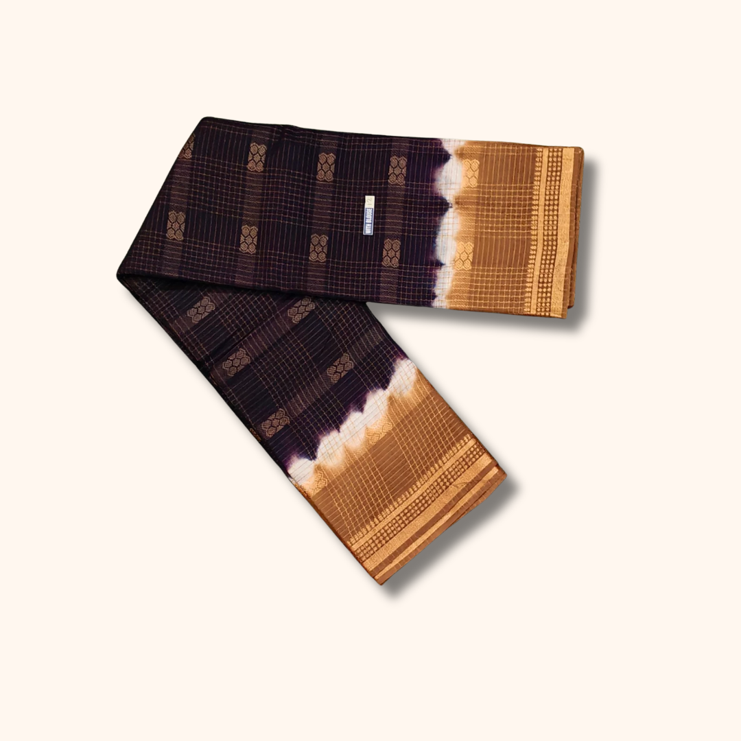 Multi Colour Thread Work Sungudi Cotton Saree