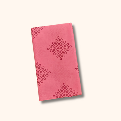 Rose Pink Sungudi Kolam Saree – Traditional Cotton Elegance