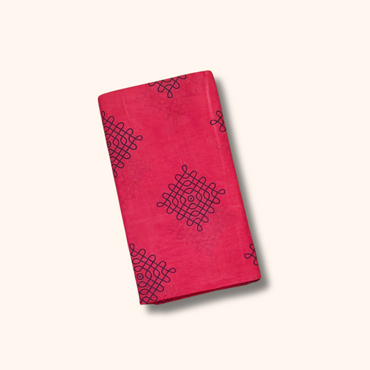 Rani Pink Sungudi Kolam Saree – Traditional Cotton Saree