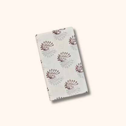 White & Maroon Traditional Design with Elegant Border