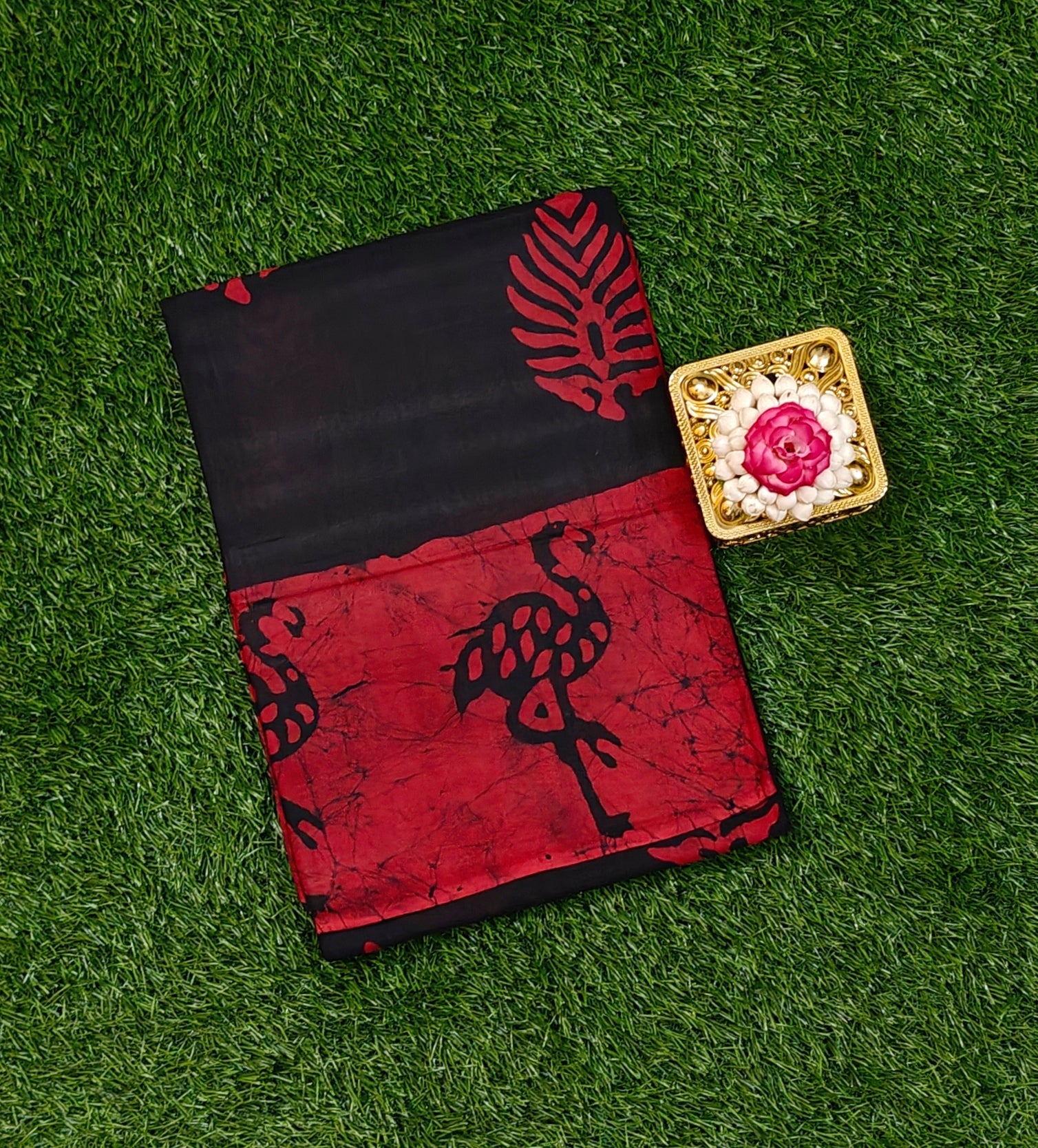 Premium 120 Count Sungudi Cotton Saree – Ultra Soft & Feather-Light Comfort