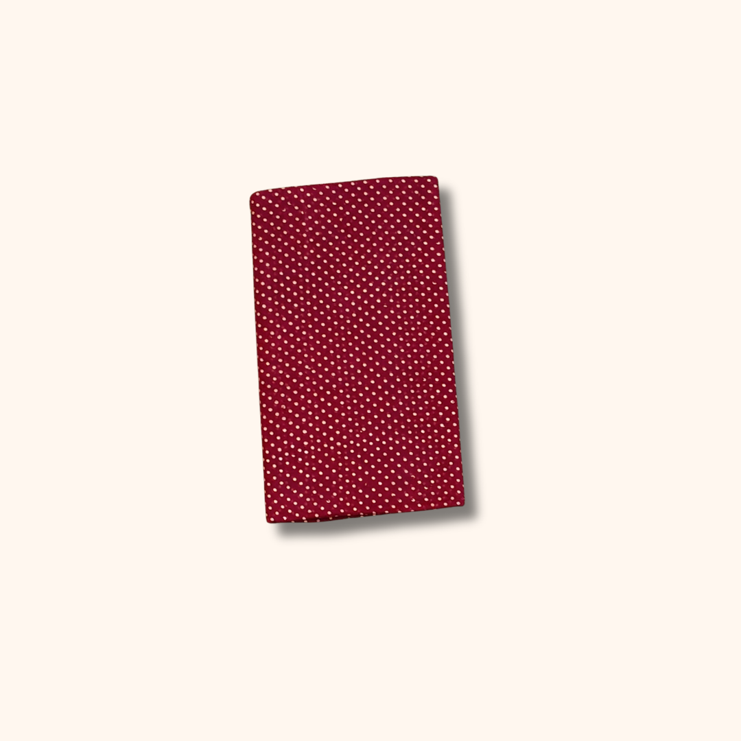 Maroon Sungudi Cotton Saree with White Dot Pattern & Traditional Zari Border
