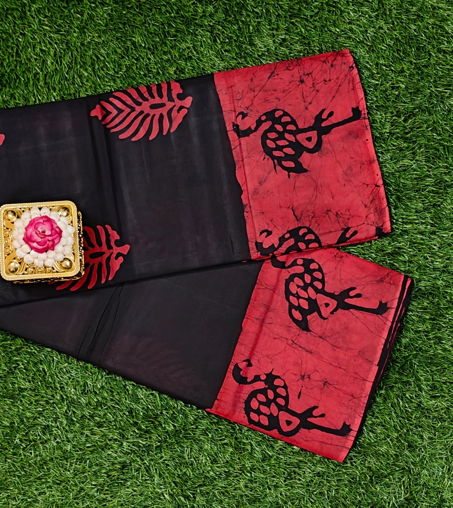 Premium 120 Count Sungudi Cotton Saree – Ultra Soft & Feather-Light Comfort