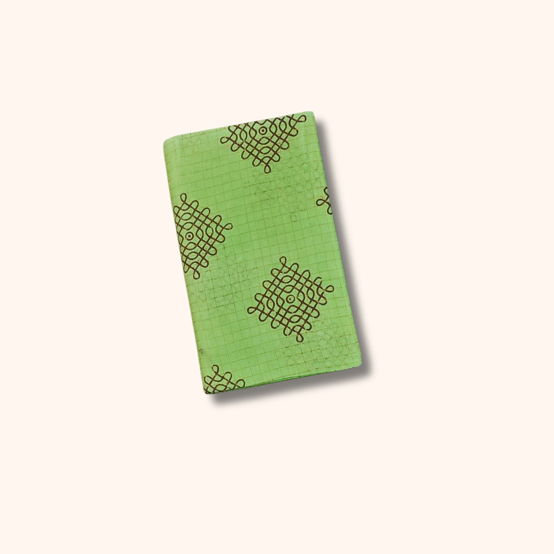 Light Green Traditional Printed Sungudi Cotton Saree